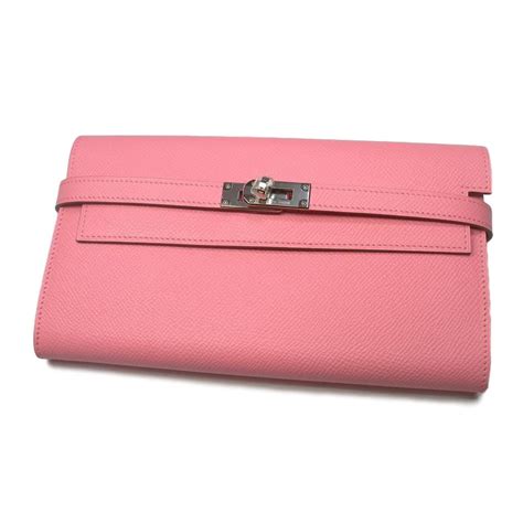 hermes kelly wallet pink